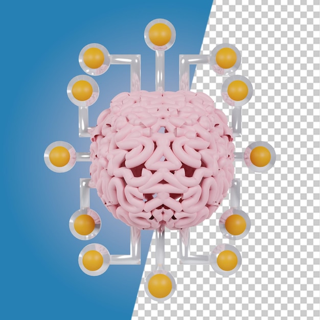 3d artificial intelligence element icons 3d icons ai