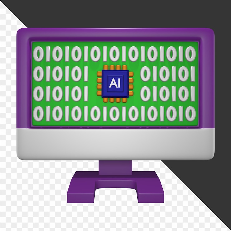 PSD 3d artificial intelligence illustrations