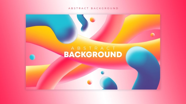 3d beautiful abstract background template design