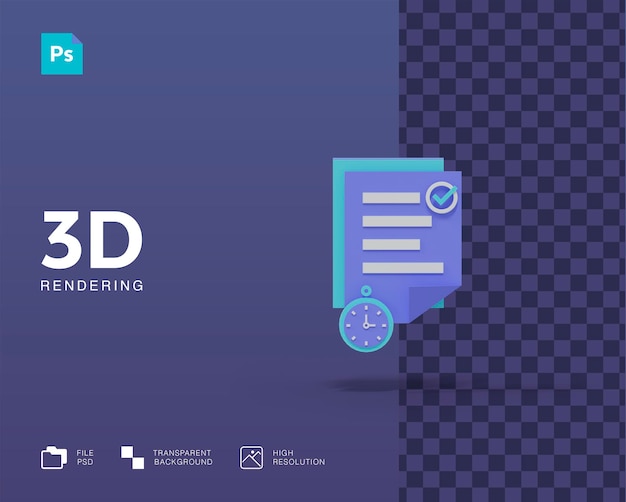 3D Business Plan Time Management Financial Report