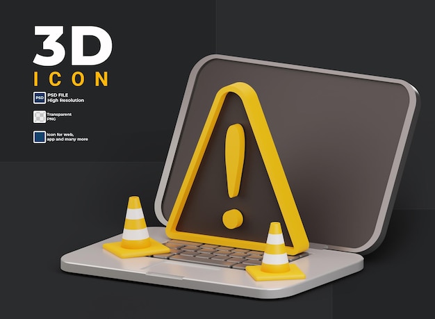 3d computer maintenance icon