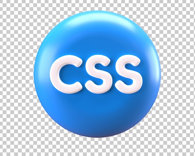 3d css blue icon