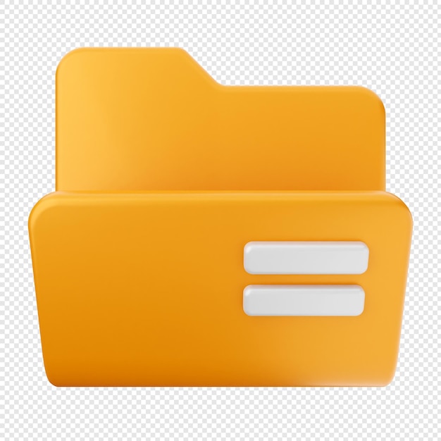 3d folder document file