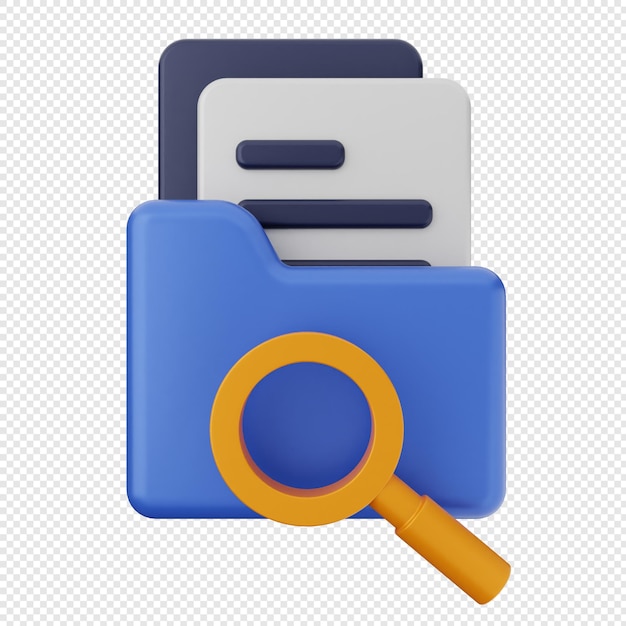 3d folder file document scan searching