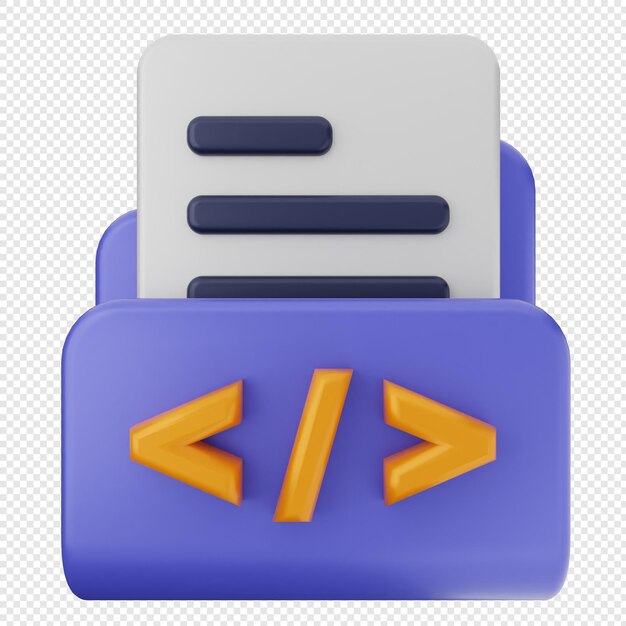 3d folder file icon
