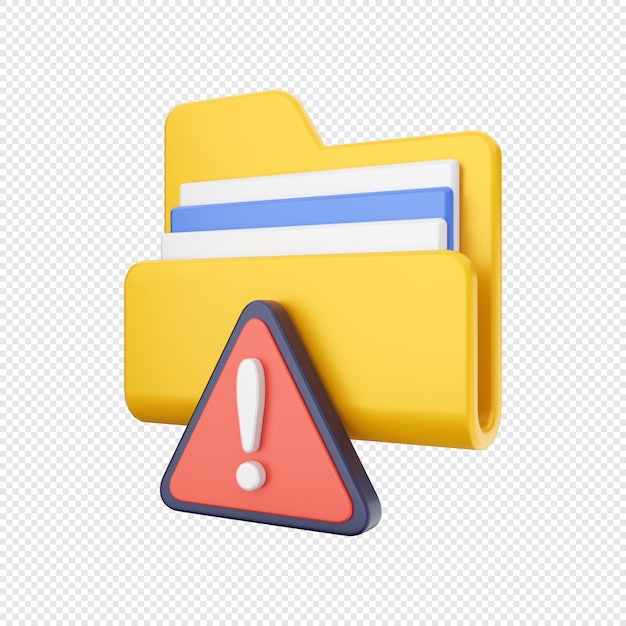 3d folder file report illustration