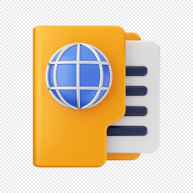 3D Folder Icon Illustration
