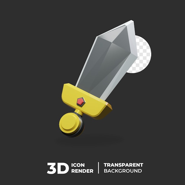 3D Icon Knight Sword