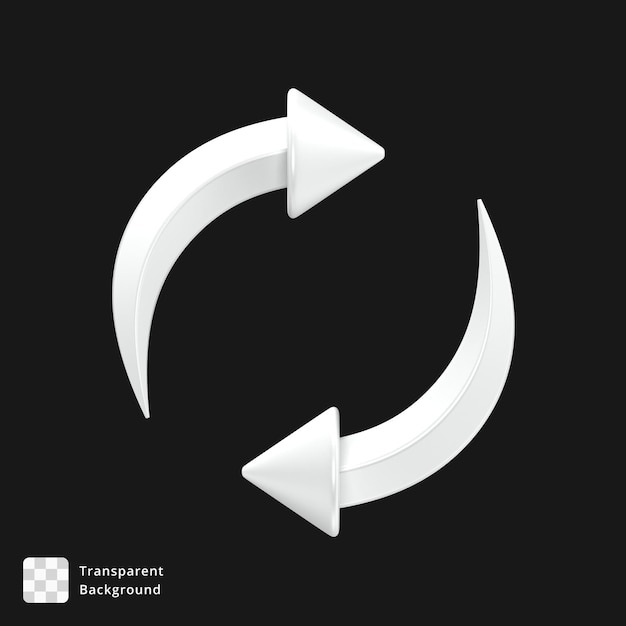 3d icon of white exchange