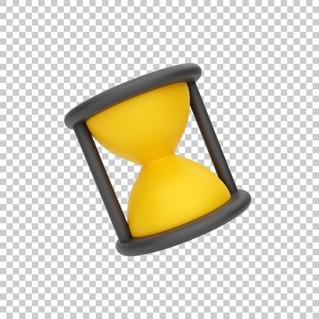 3d icon rendering of user interface object sand clock