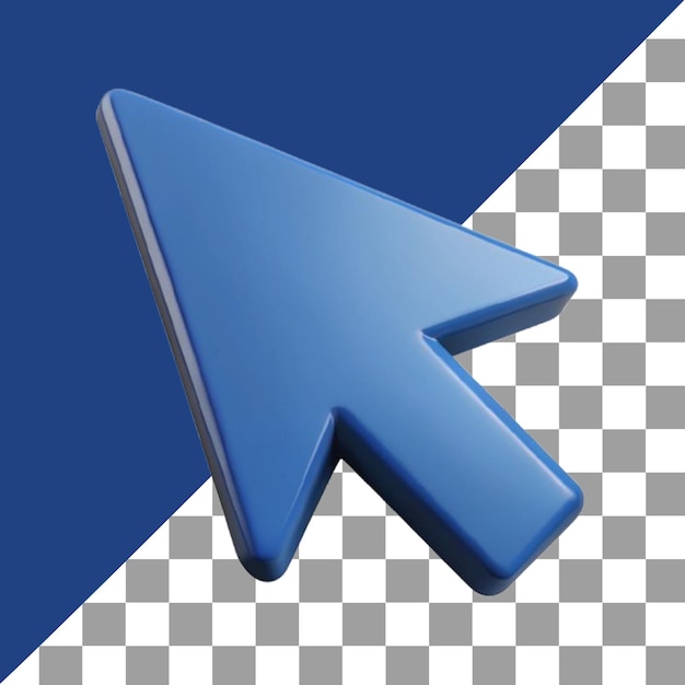 3d icons hand arrow hourglass with transparent background