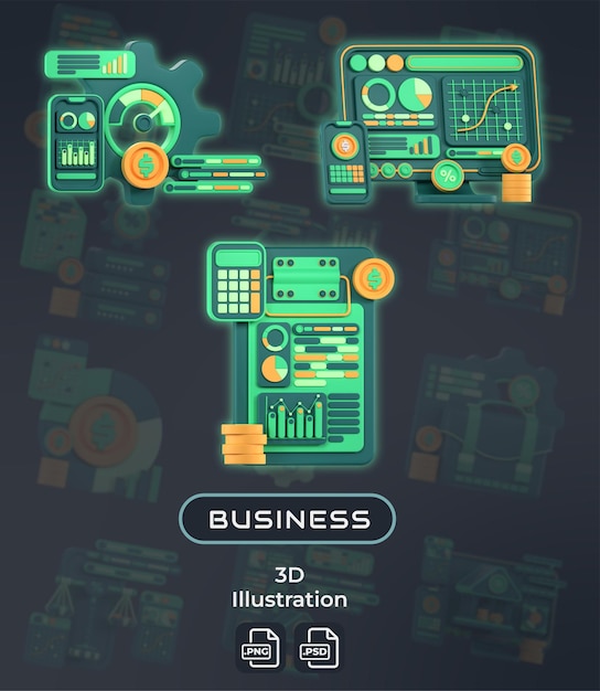 3d illustration business