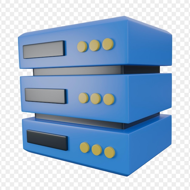 3d illustration of server