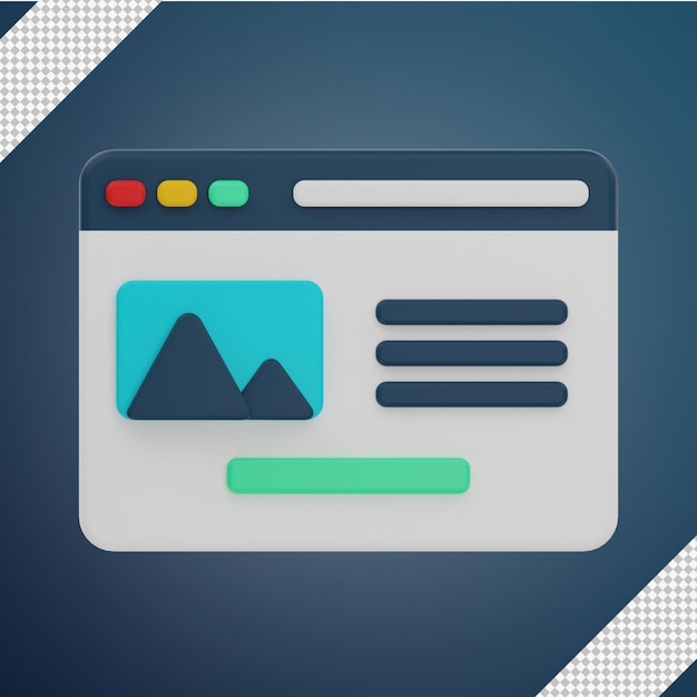 3d landing page