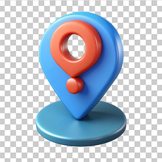 3d location pin and question mark concept of unknown location find geolocation gps navigator pointer trendy and modern vector in 3d style