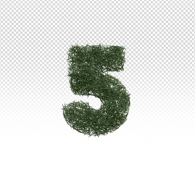 3d object alphabets with transparent background