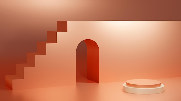 3D podium render