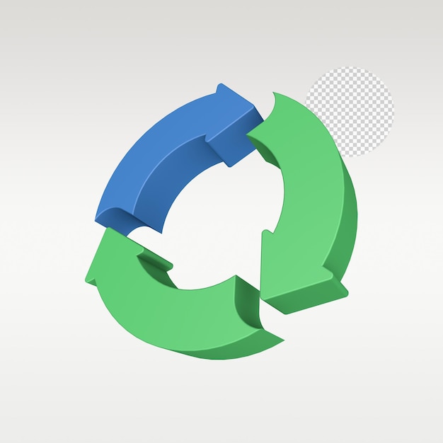 3D Render Energy Ecology Icon Symbol