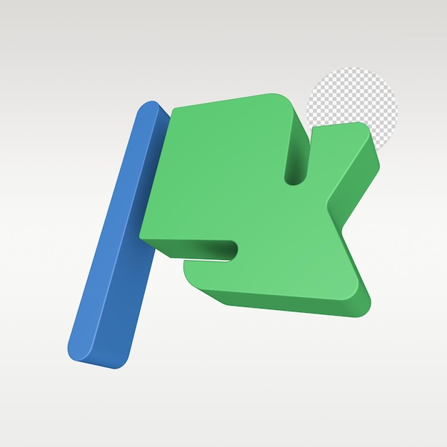 3d render gaming icon symbol