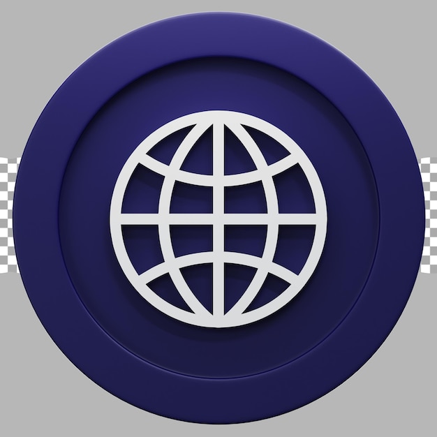 3d render illustration media social logo website