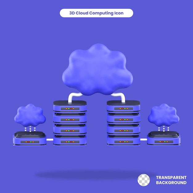 3d rendered cloud database object