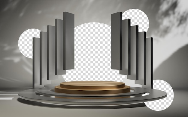 3d rendering abstract platform podium product presentation backdrop