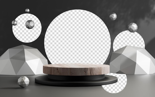 3d rendering abstract platform podium product presentation backdrop