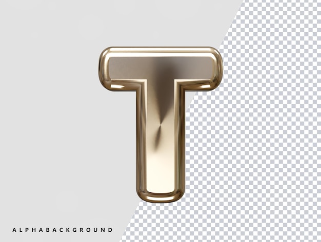 3d rendering alphabet text effect vector transparent element
