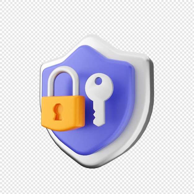 3d shield security protection padlock lock key