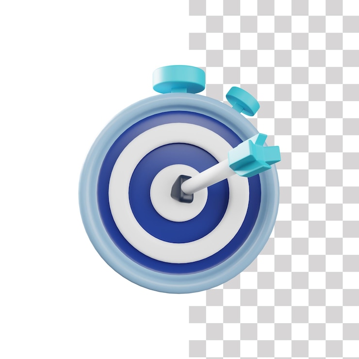 PSD 3d smart goal icon