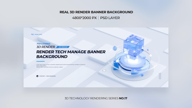 3d technology renders commercial poster banner