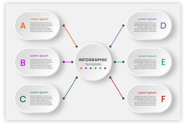 6 steps infographic design template
