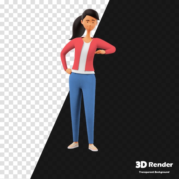 a 3d model of a 3d model of a woman