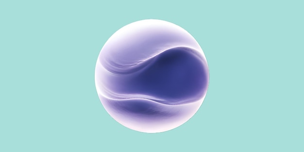 a blue and purple sphere with a purple color on it