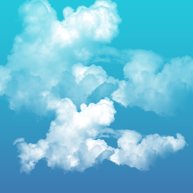 a blue sky with clouds and a blue sky with a white cloud
