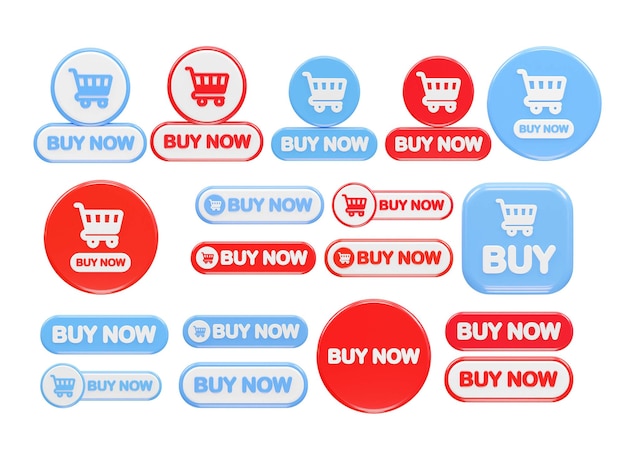 a collection of stickers with a blue and red sticker that says buy now