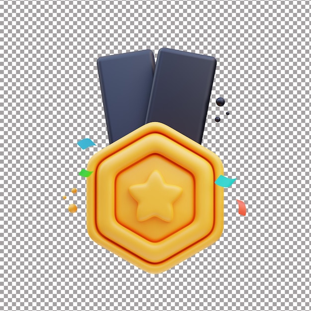 a gold medal rendered file