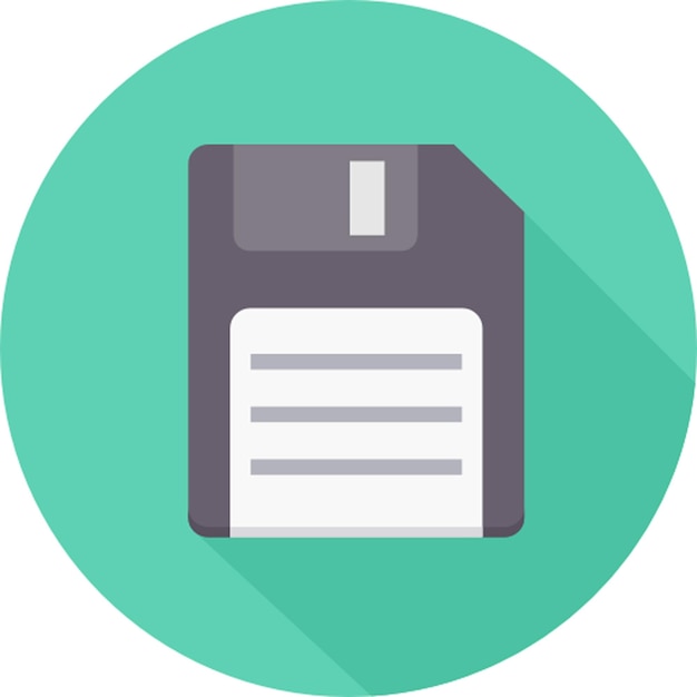 a green and blue colored circle with a folder in the middle