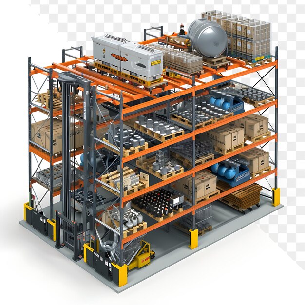 a large container with a large object inside of it