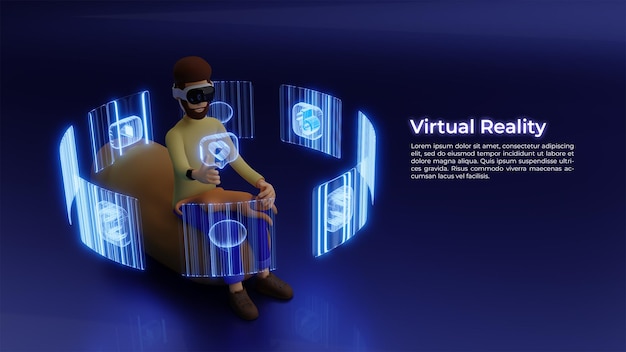 a person using augmented reality technology to play social media
