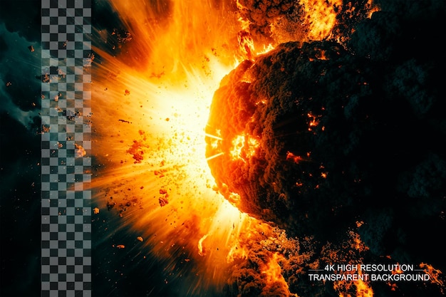 a picture of a planet with the words  fire  on it