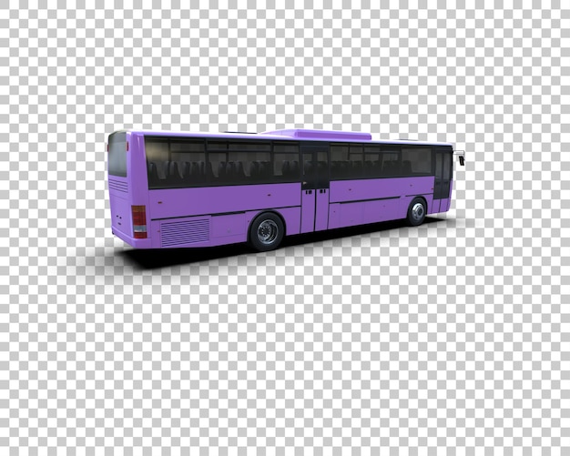 a purple bus with the word  bus  on the front