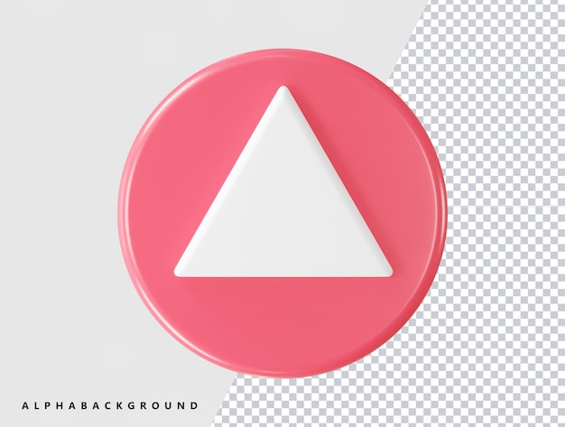 A red circle with a triangle on it