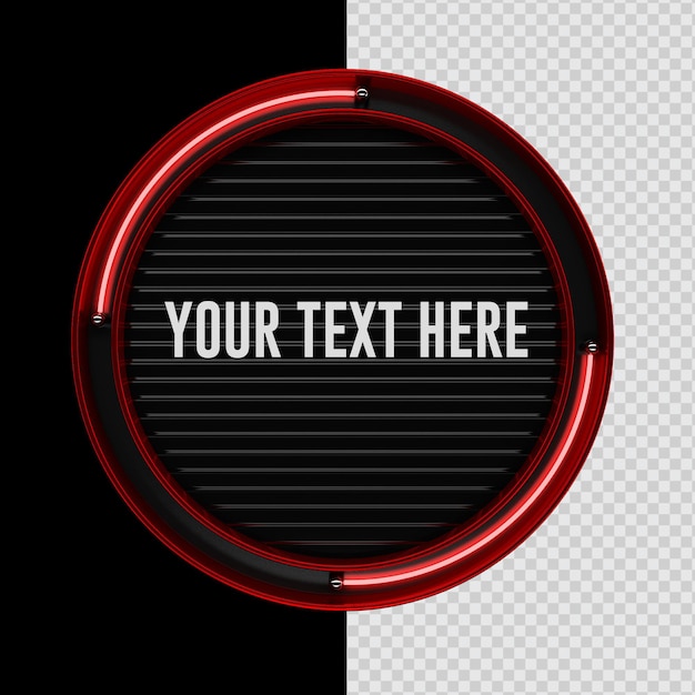a red sign that says your text here here