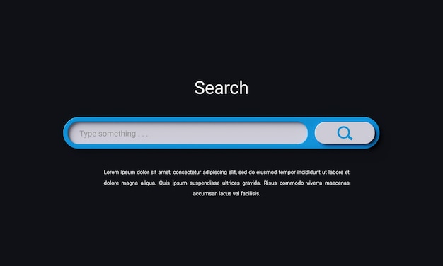 A screen with a search bar on it