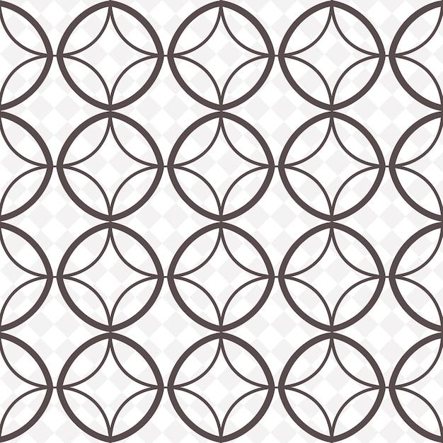 a seamless pattern with circles and circles on a white background