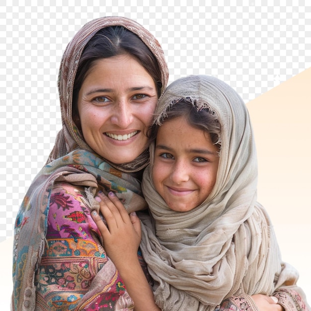 a woman with a child on her back