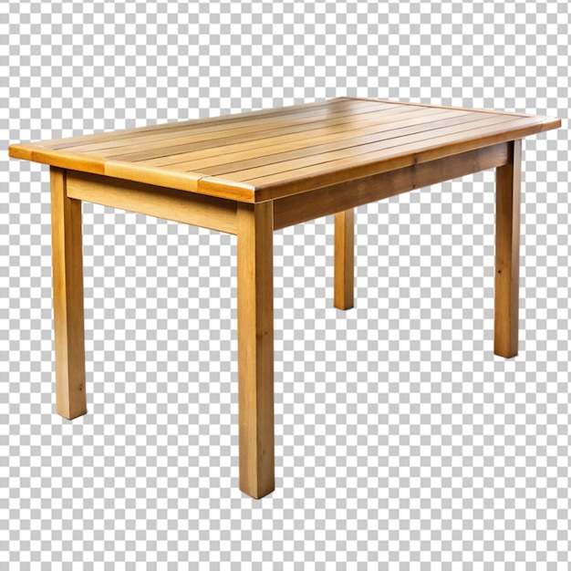 a wooden table with a square shape on it