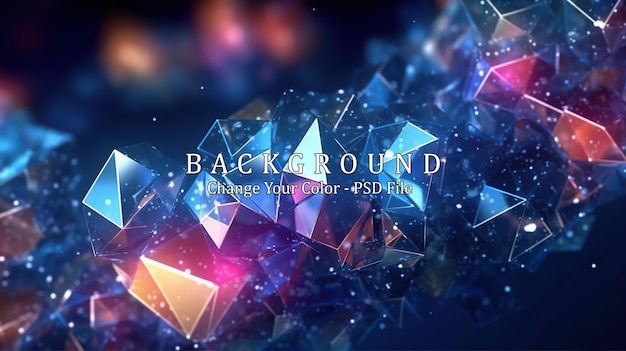 Abstract background with geometric Generative AI