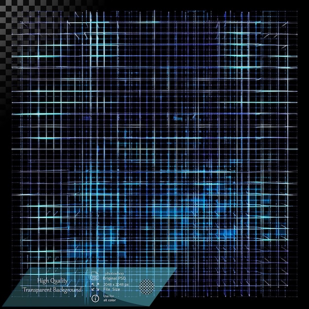 Abstract Blue Grid Network